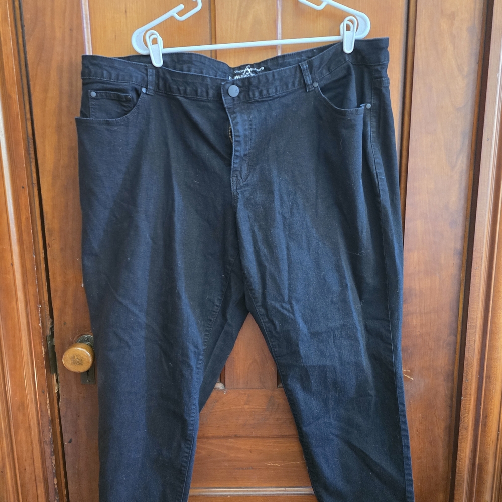Ashley Stewart Women's Black Relaxed Jeans